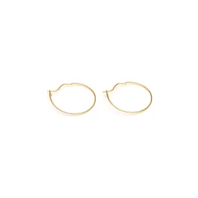 Small Hoop Earrings Gold Plated