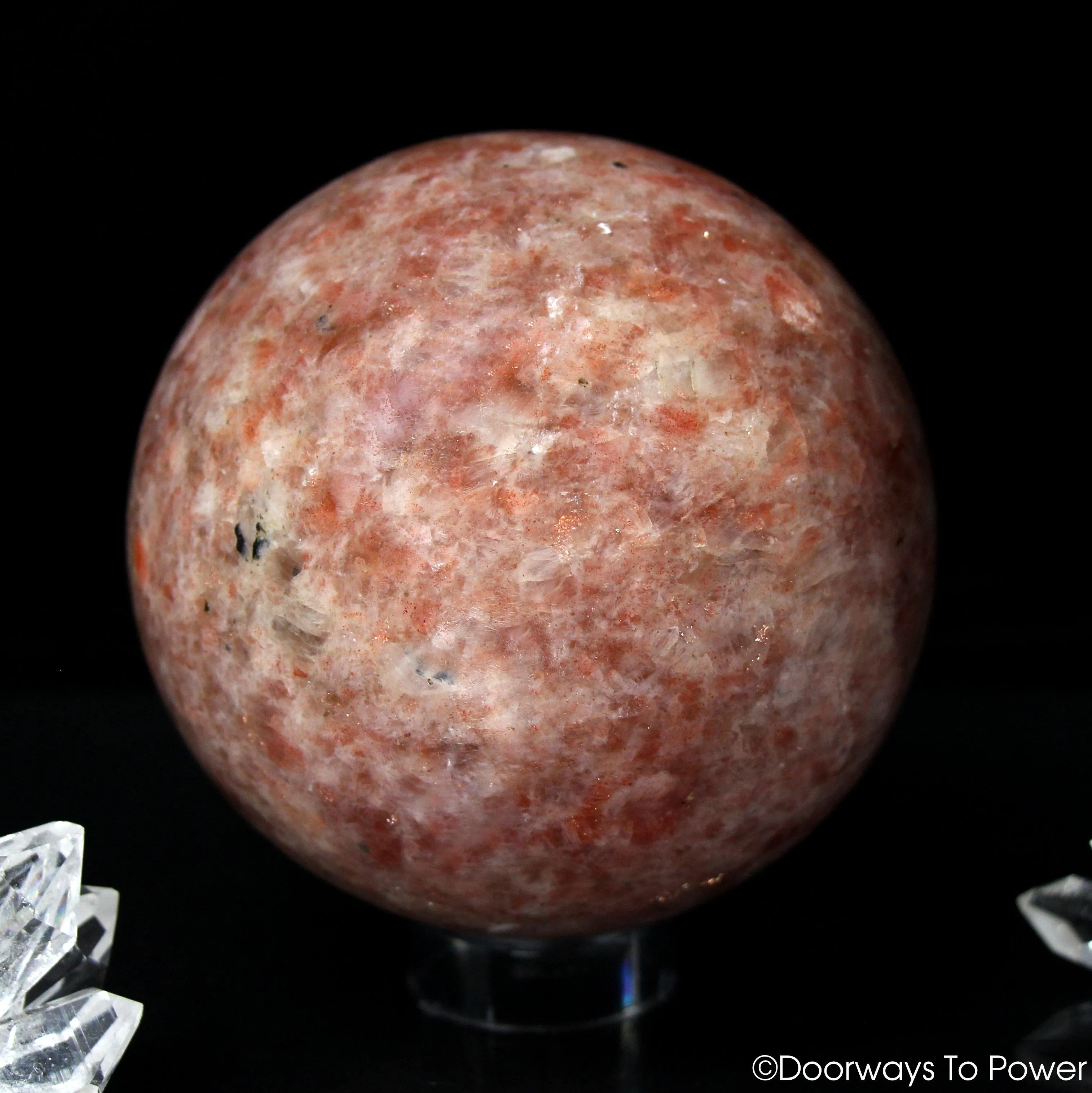Sunstone Crystal Sphere 'Abundance, Manifestation & Leadership'