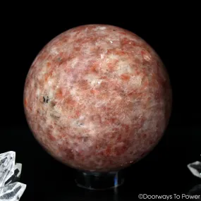 Sunstone Crystal Sphere 'Abundance, Manifestation & Leadership'