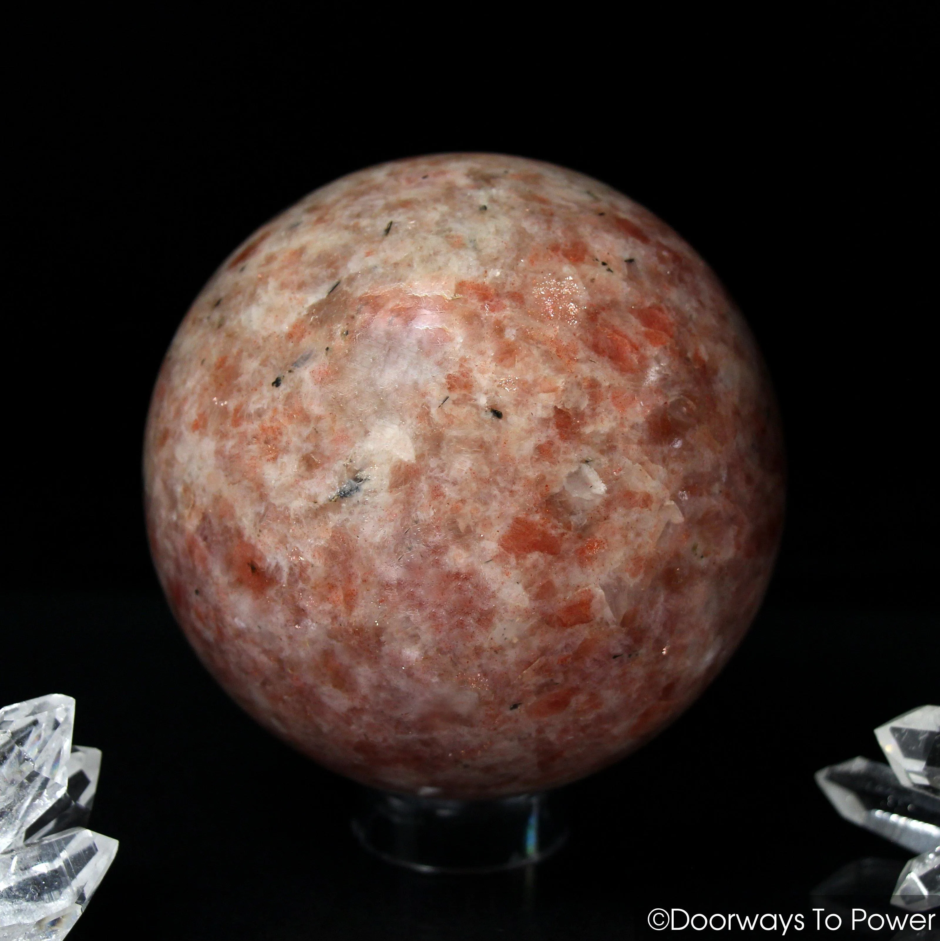Sunstone Crystal Sphere 'Abundance, Manifestation & Leadership'