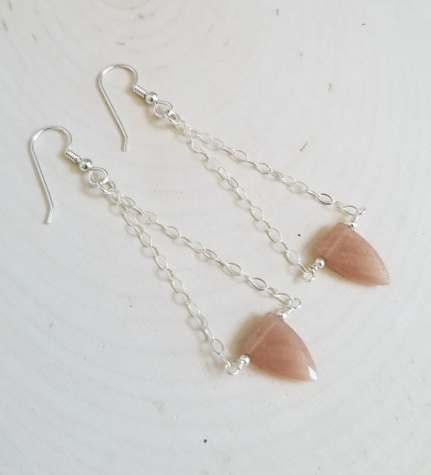 Sunstone Dangle Earrings