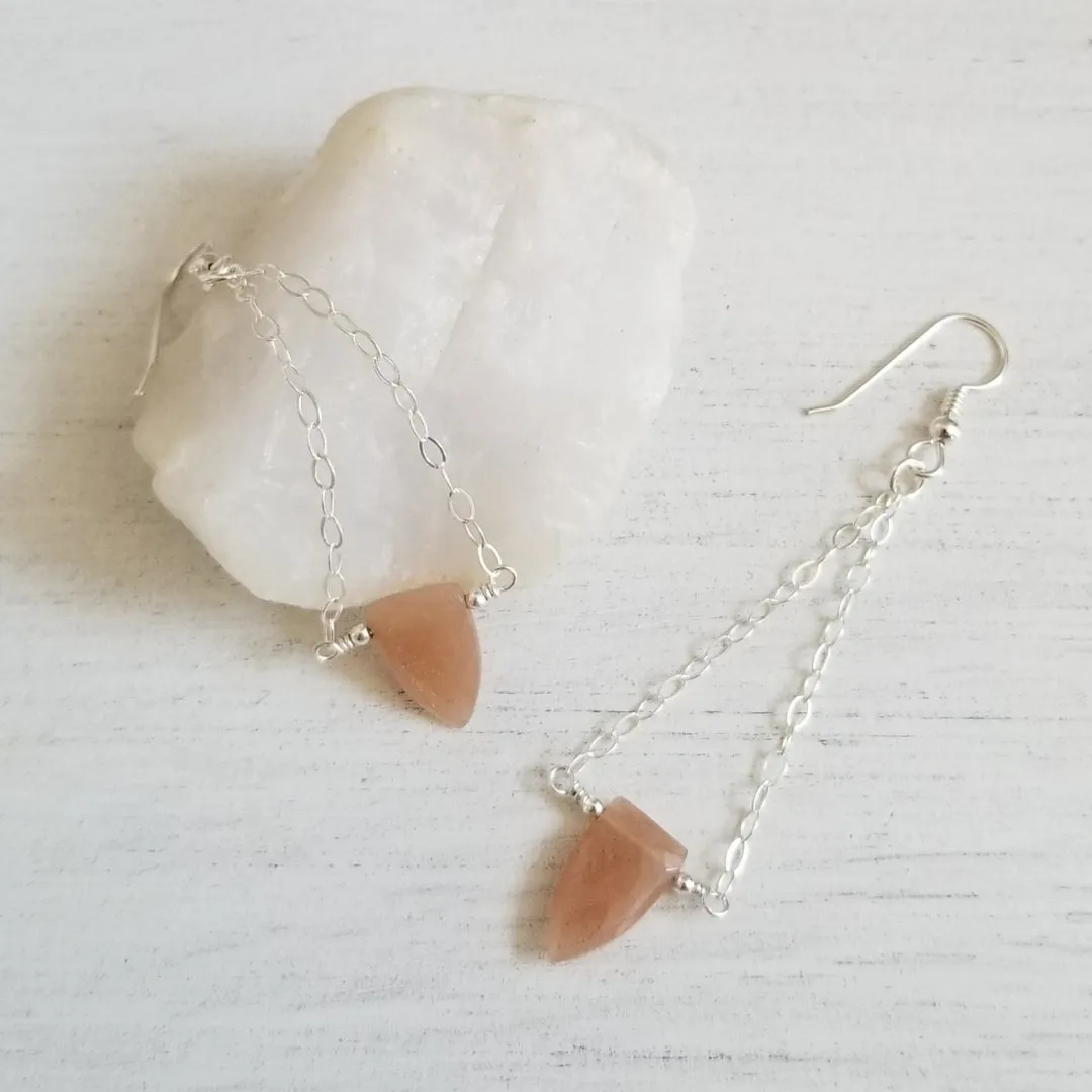 Sunstone Dangle Earrings
