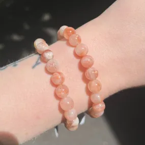 Sunstone Stretch Bead Bracelet, NX