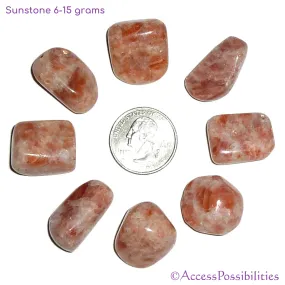 Sunstone Tumbled Stones From India