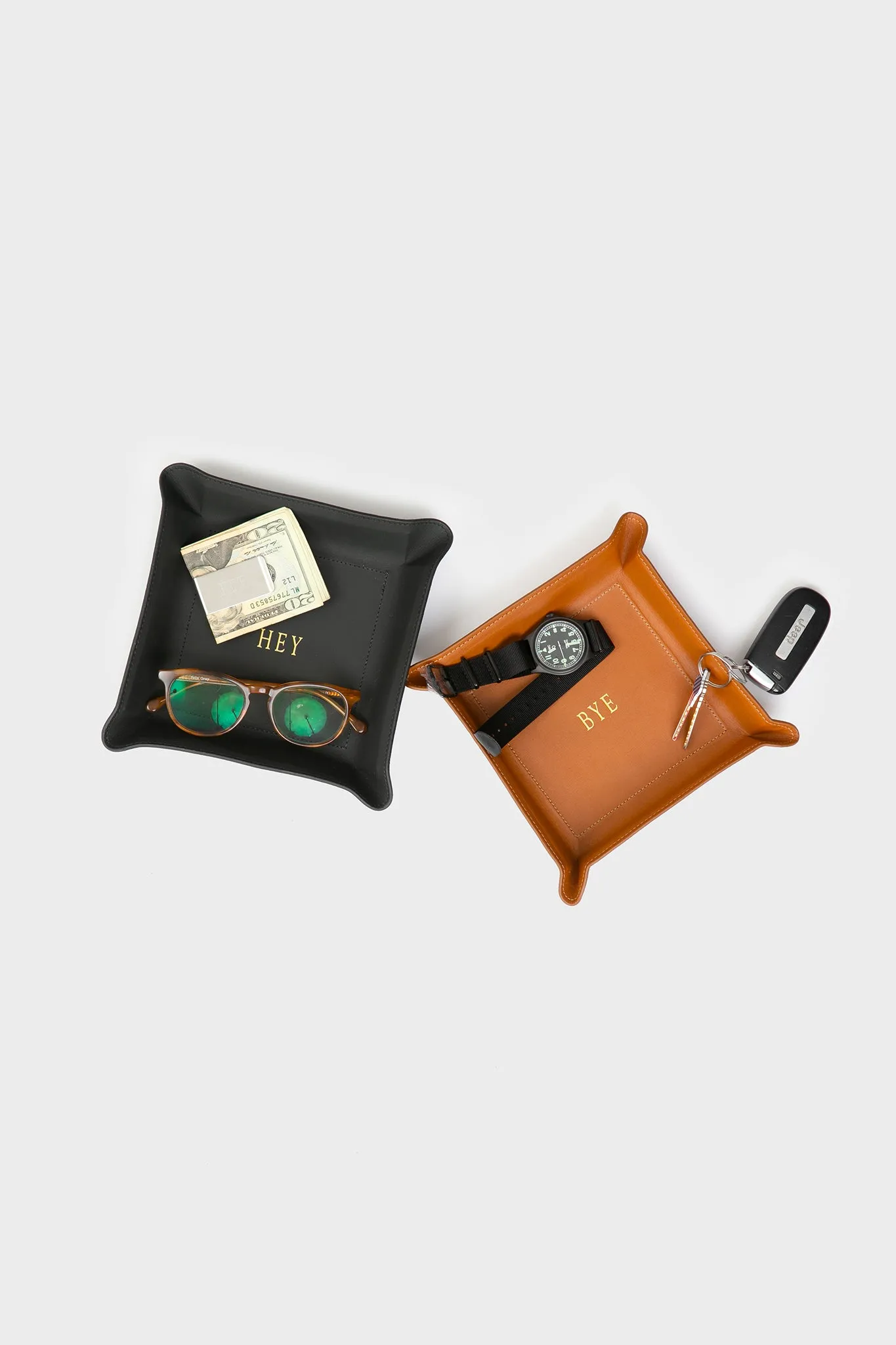 Tan Medium Leather Catchall