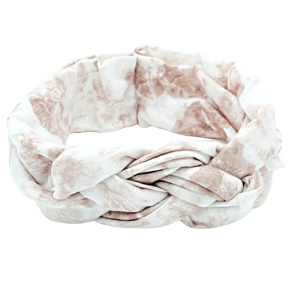 Taupe Tie Dye Infinity Turban