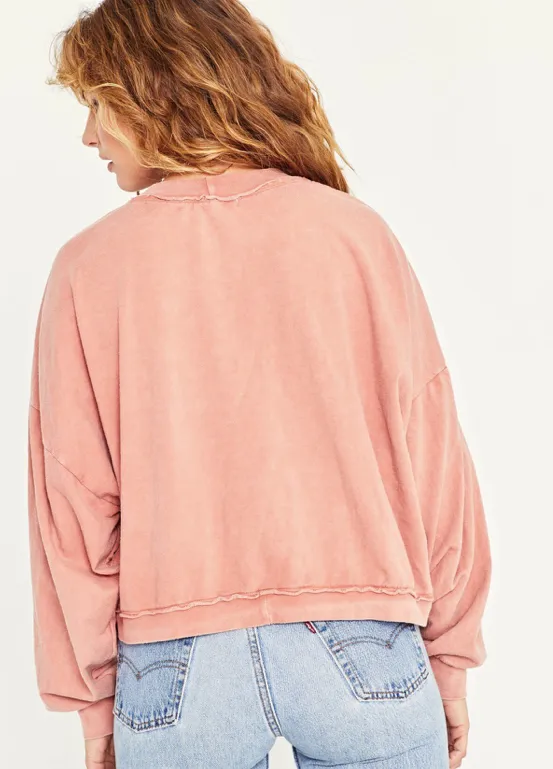 Terra cotta Twisted Front Sweatshirt