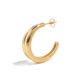 THE HARLOW HOOP L - 18k gold vermeil