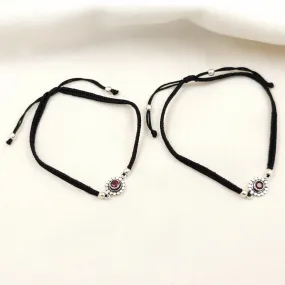 Thread Anklets Gulaab Pushp