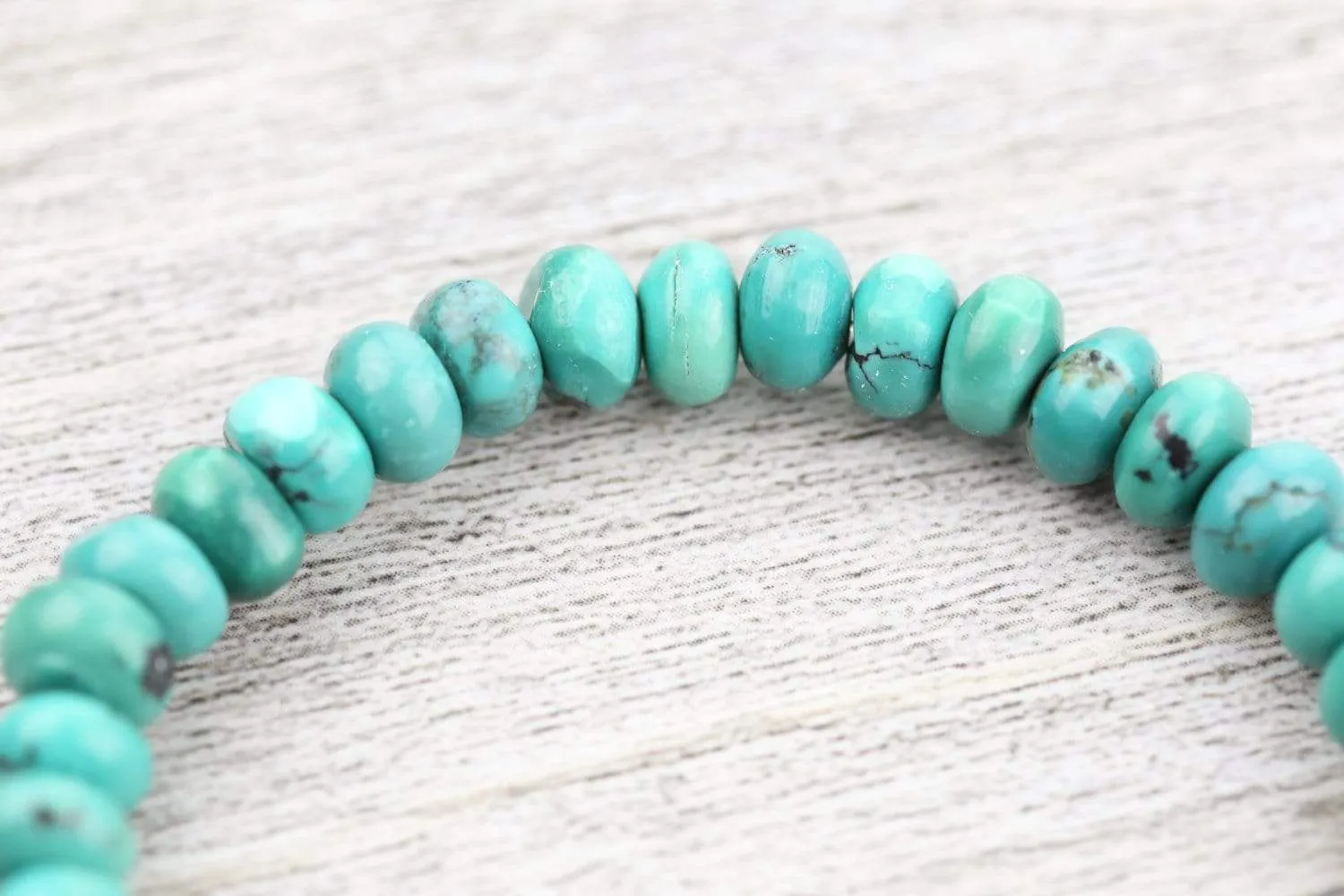 True Turquoise and Dzi Bracelet