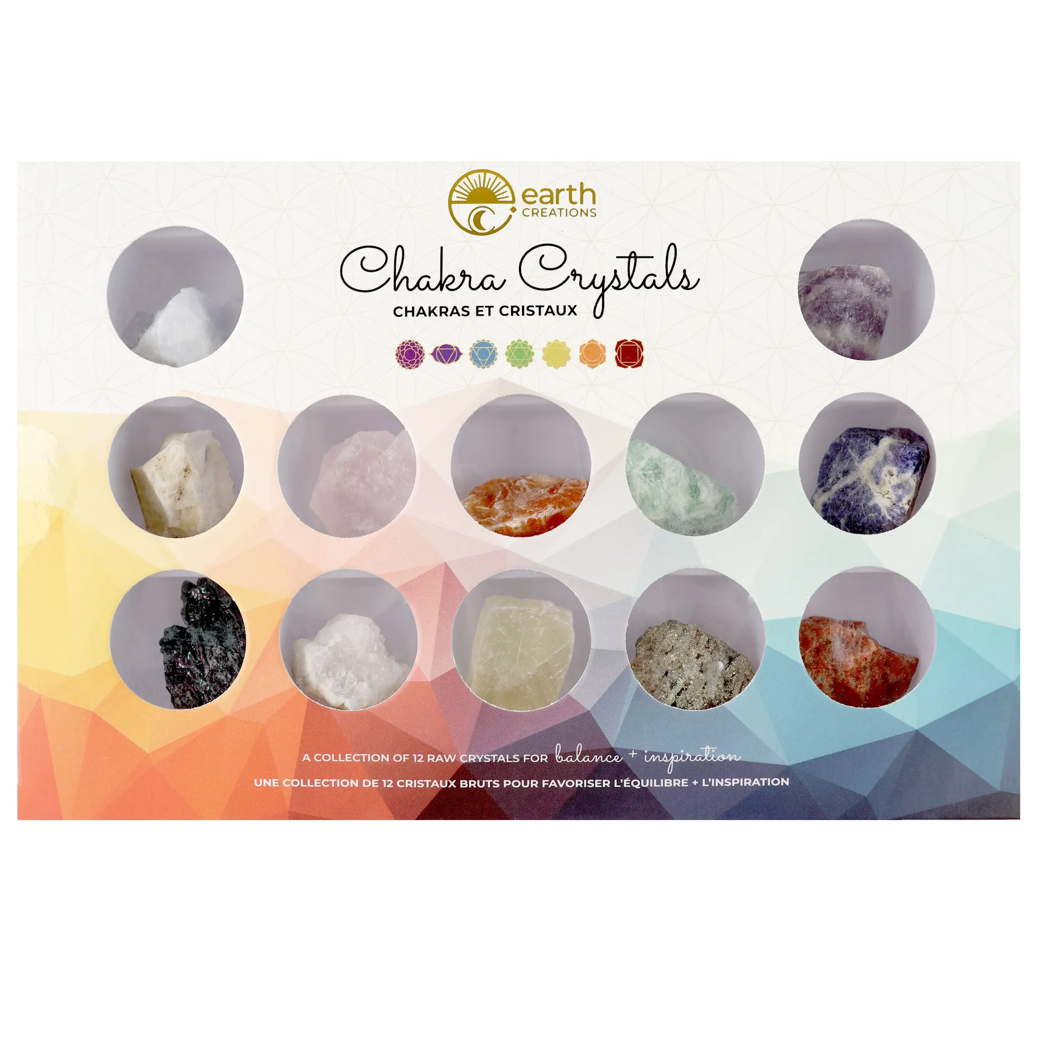 Twelve Piece Chakra Crystals