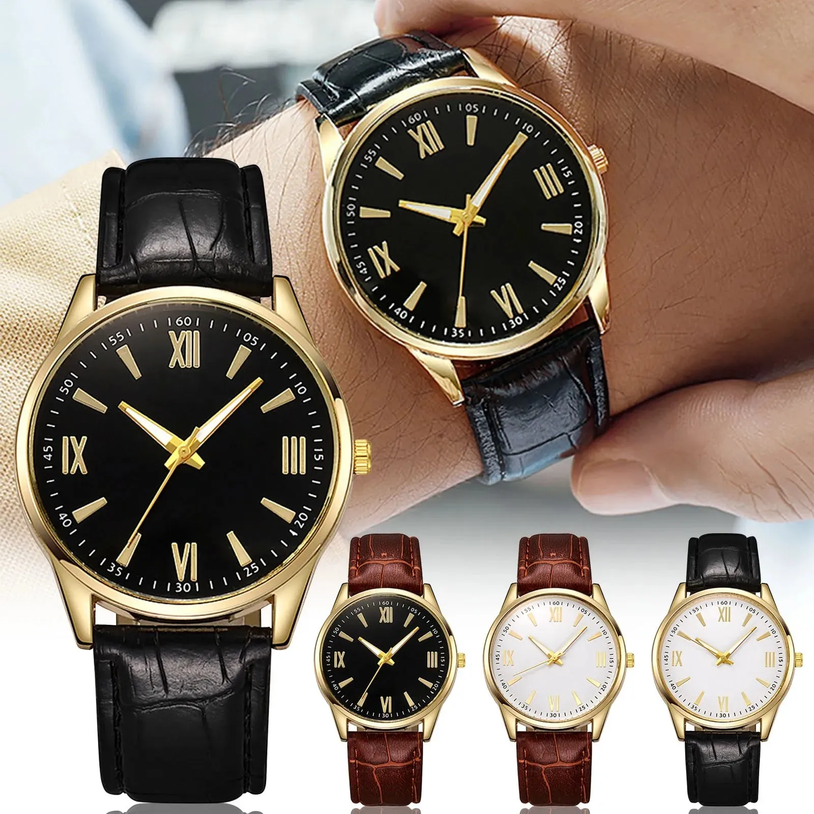VITERBO® Elegant Minimalist Leather Watch