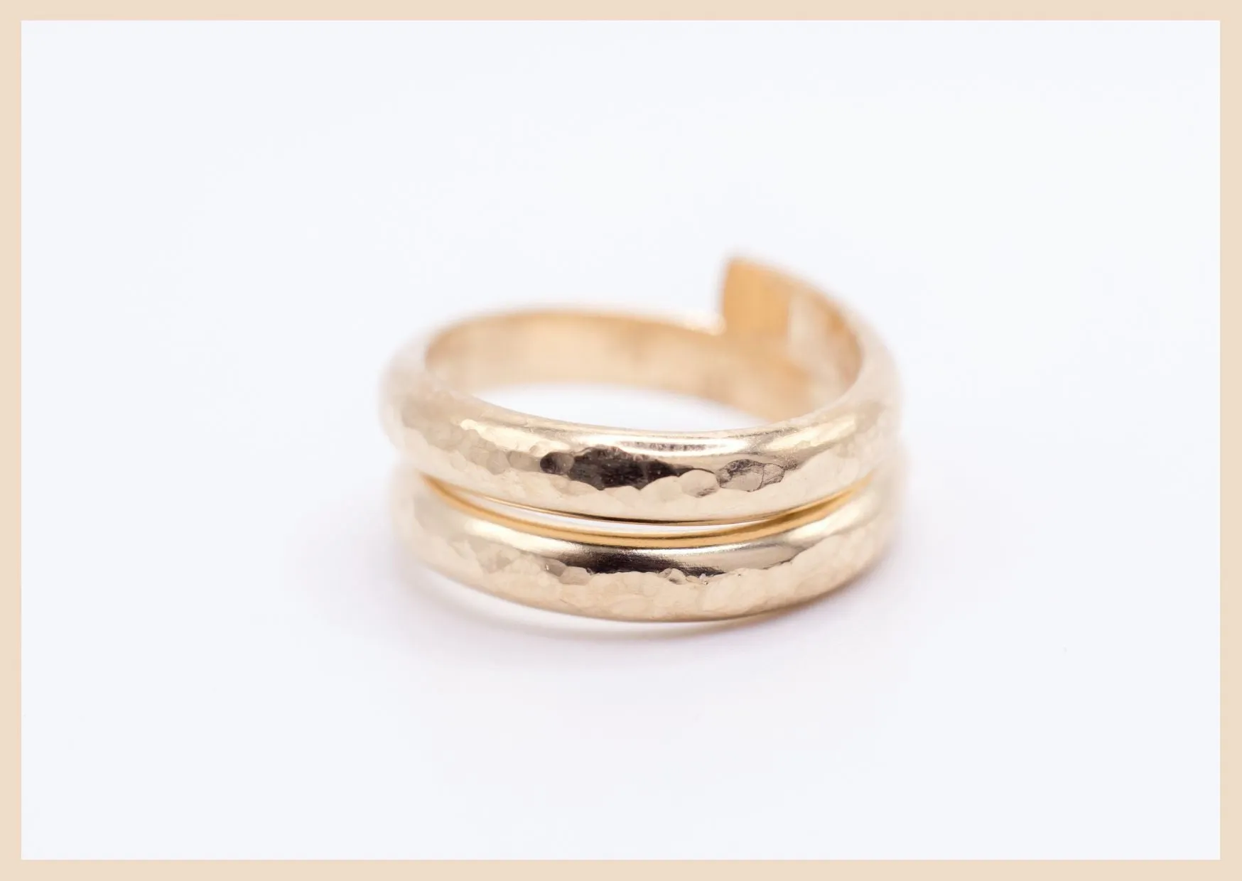 Wanderlust Hammered Gold Ring