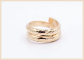 Wanderlust Hammered Gold Ring