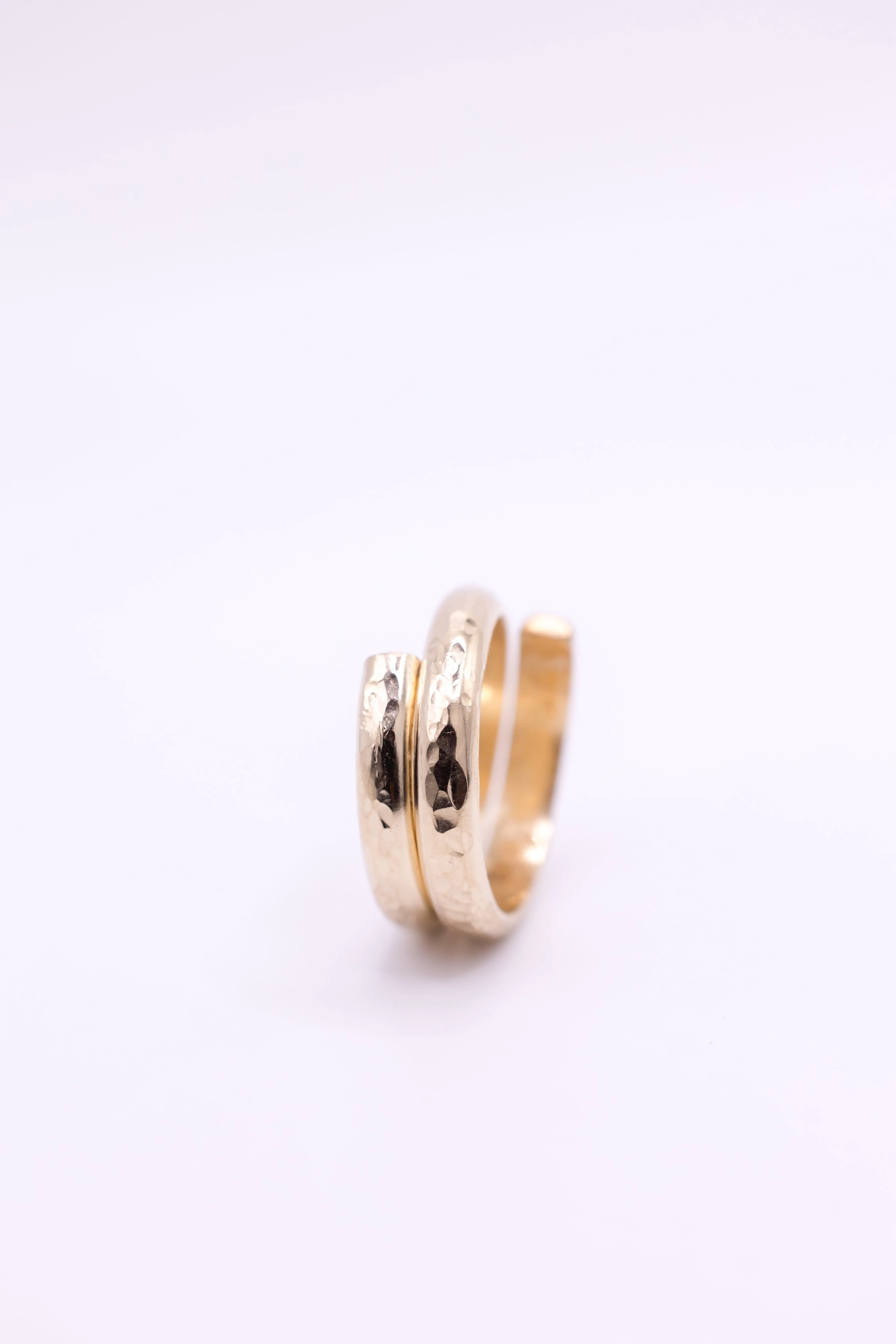 Wanderlust Hammered Gold Ring