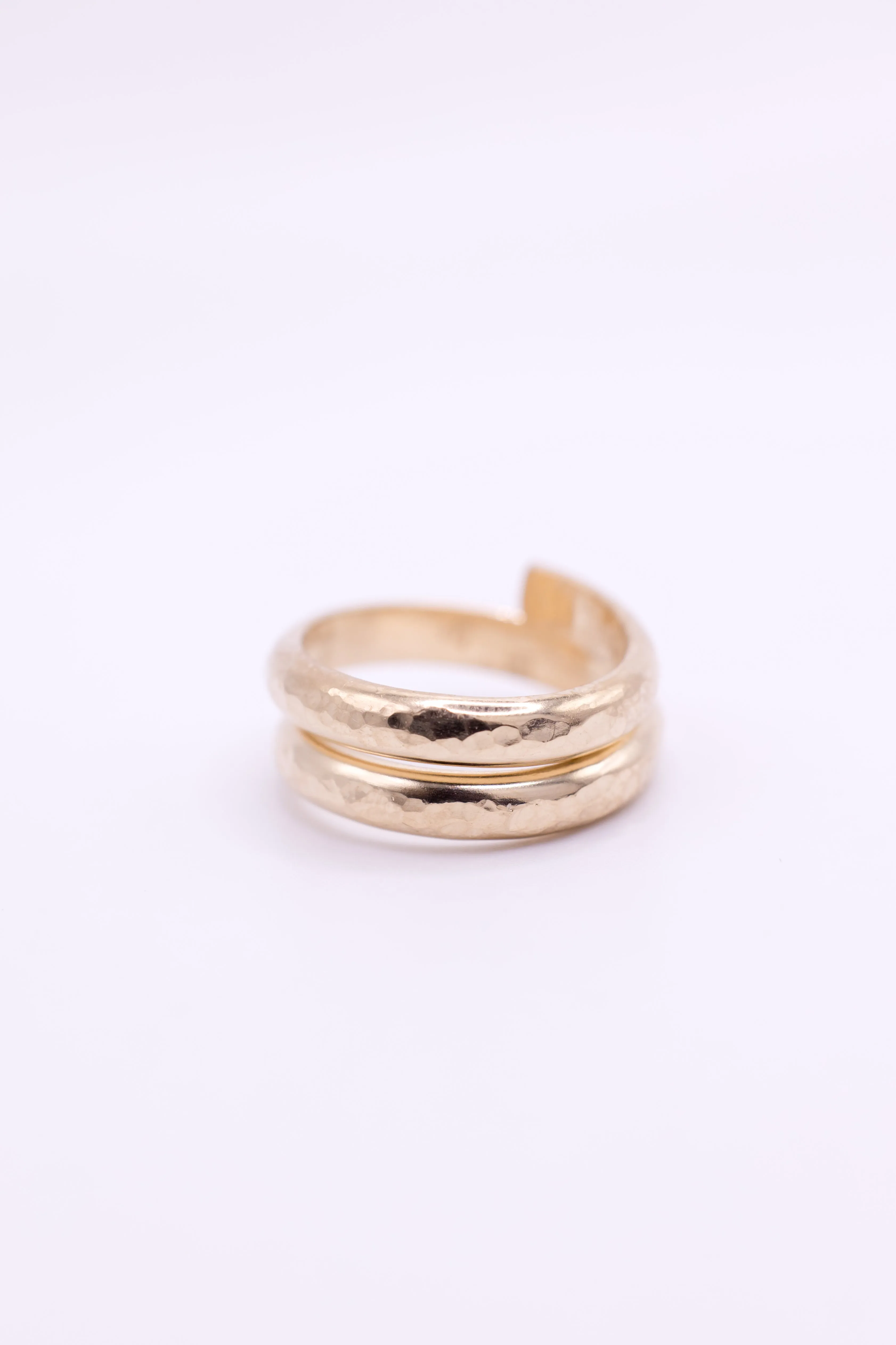 Wanderlust Hammered Gold Ring