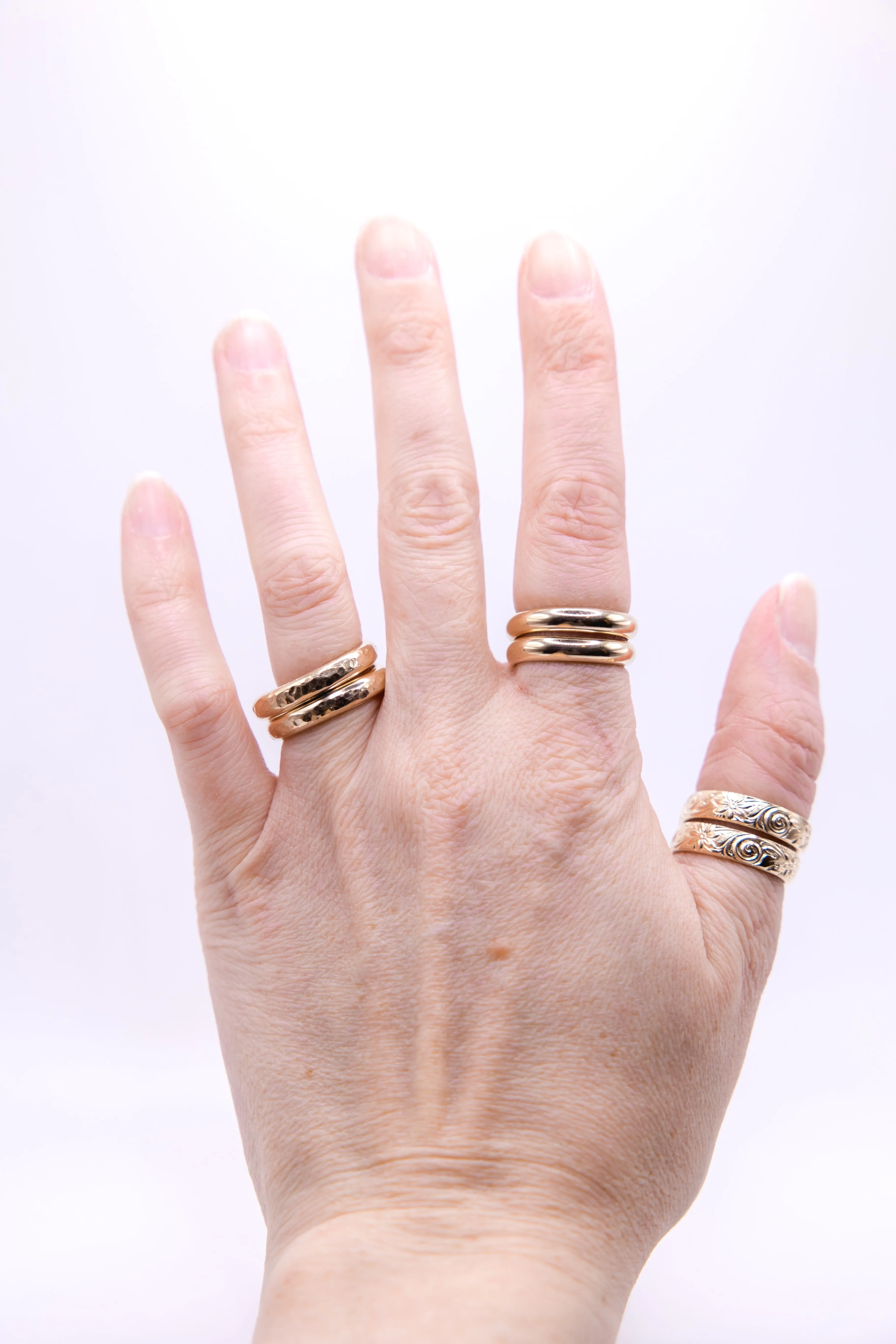 Wanderlust Hammered Gold Ring