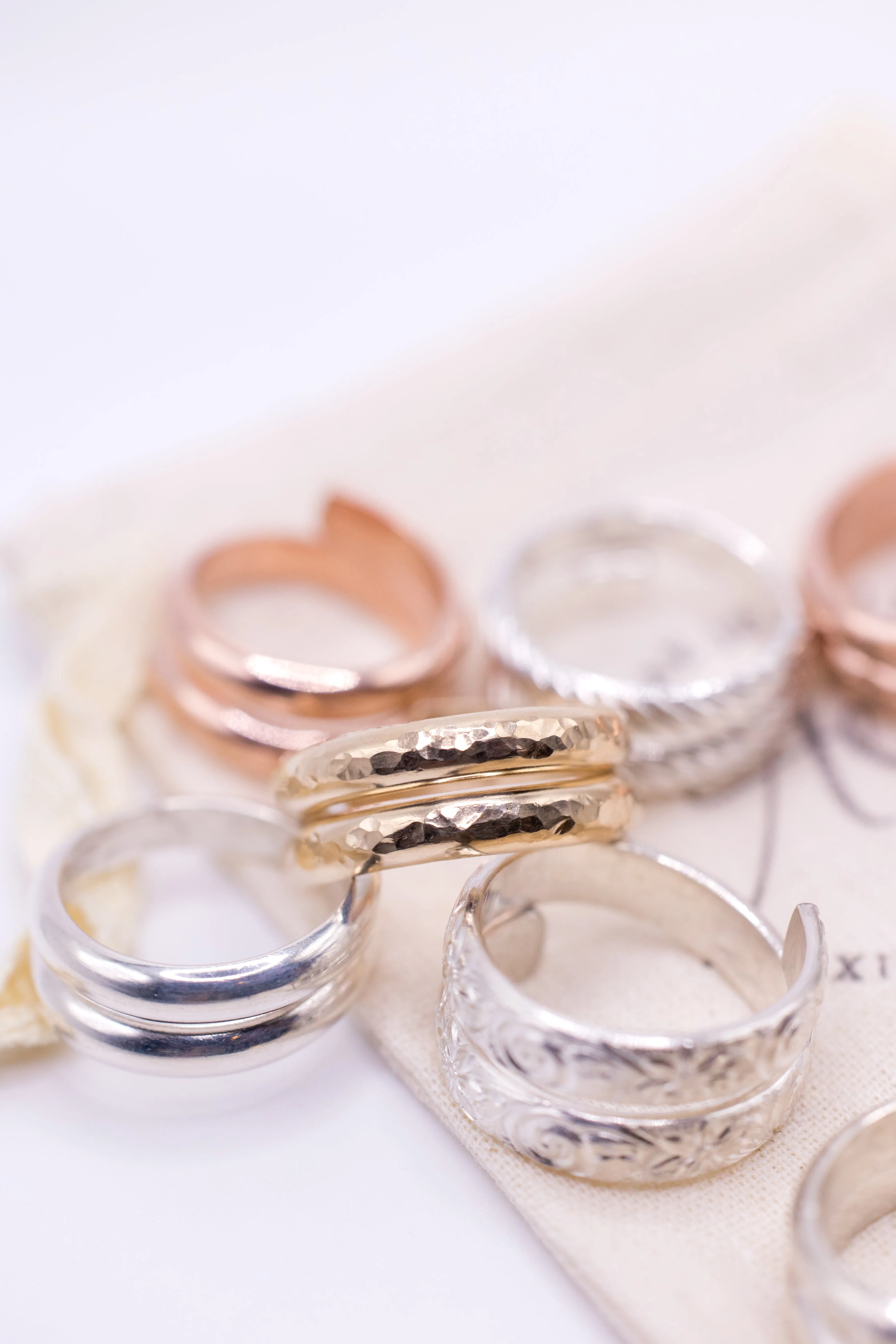 Wanderlust Hammered Gold Ring