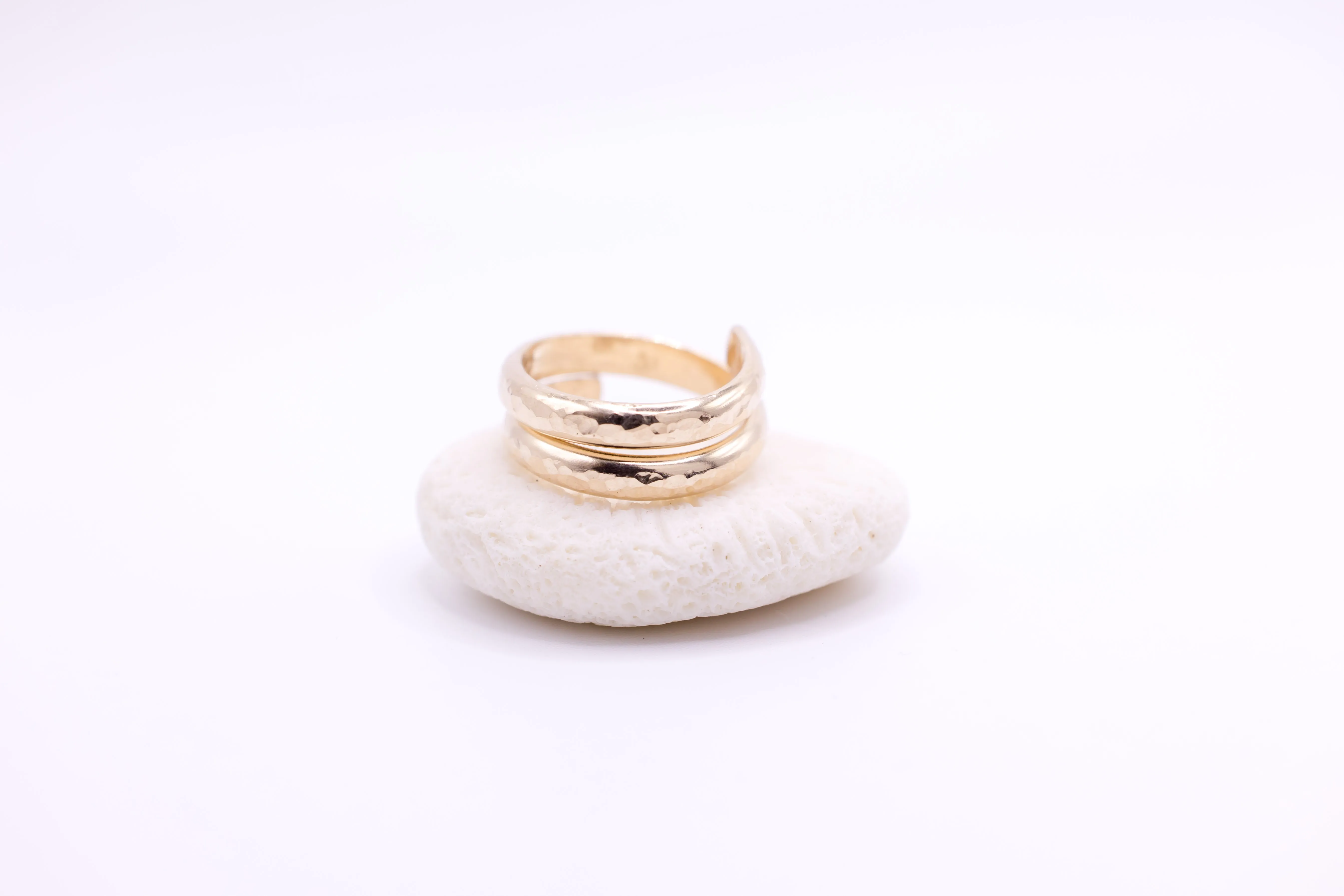 Wanderlust Hammered Gold Ring