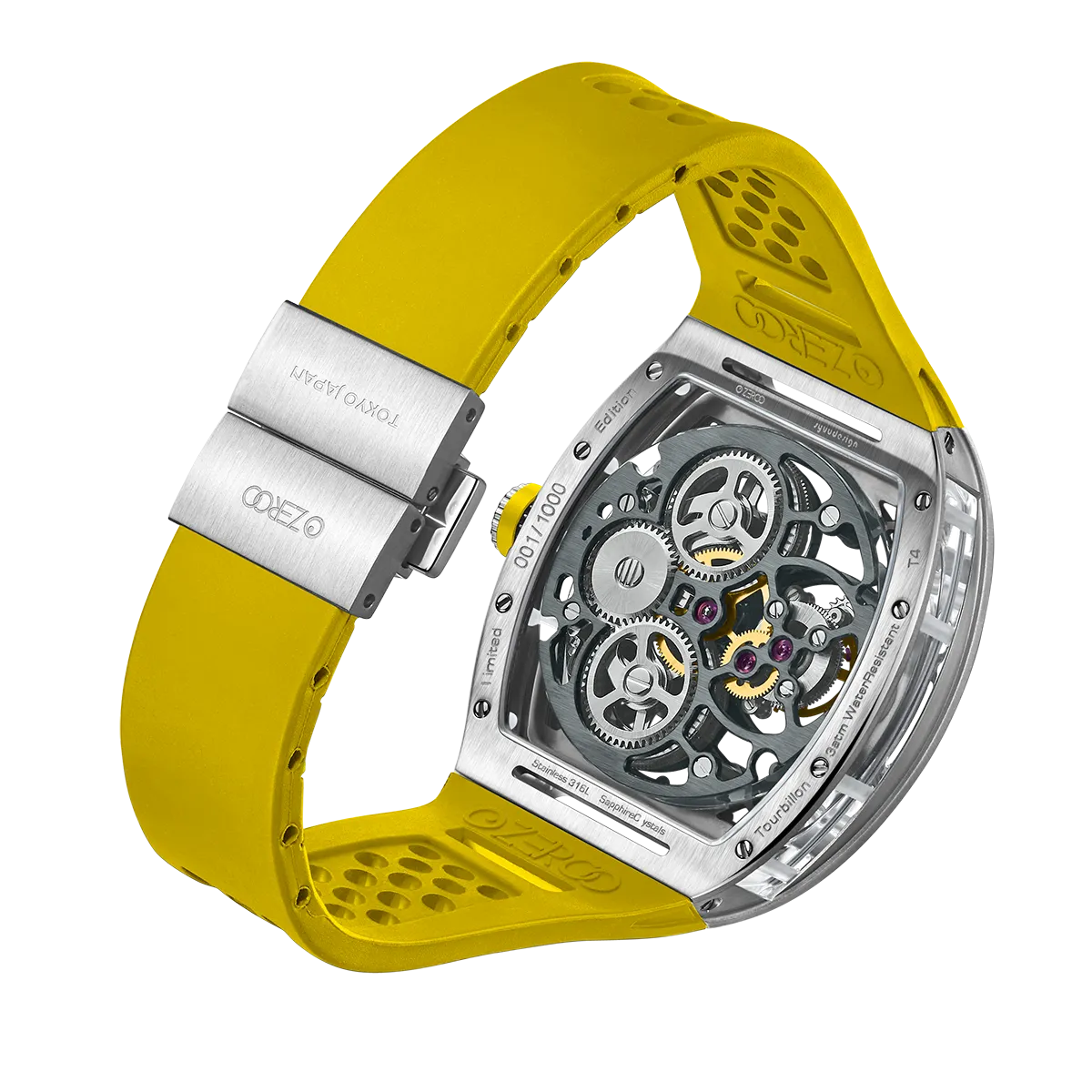 ZEROO T4 THE ARCHER FULL SKELETON TOURBILLONMANUAL TOURBILLON WATCH FOR GENTS - ZT004SYW