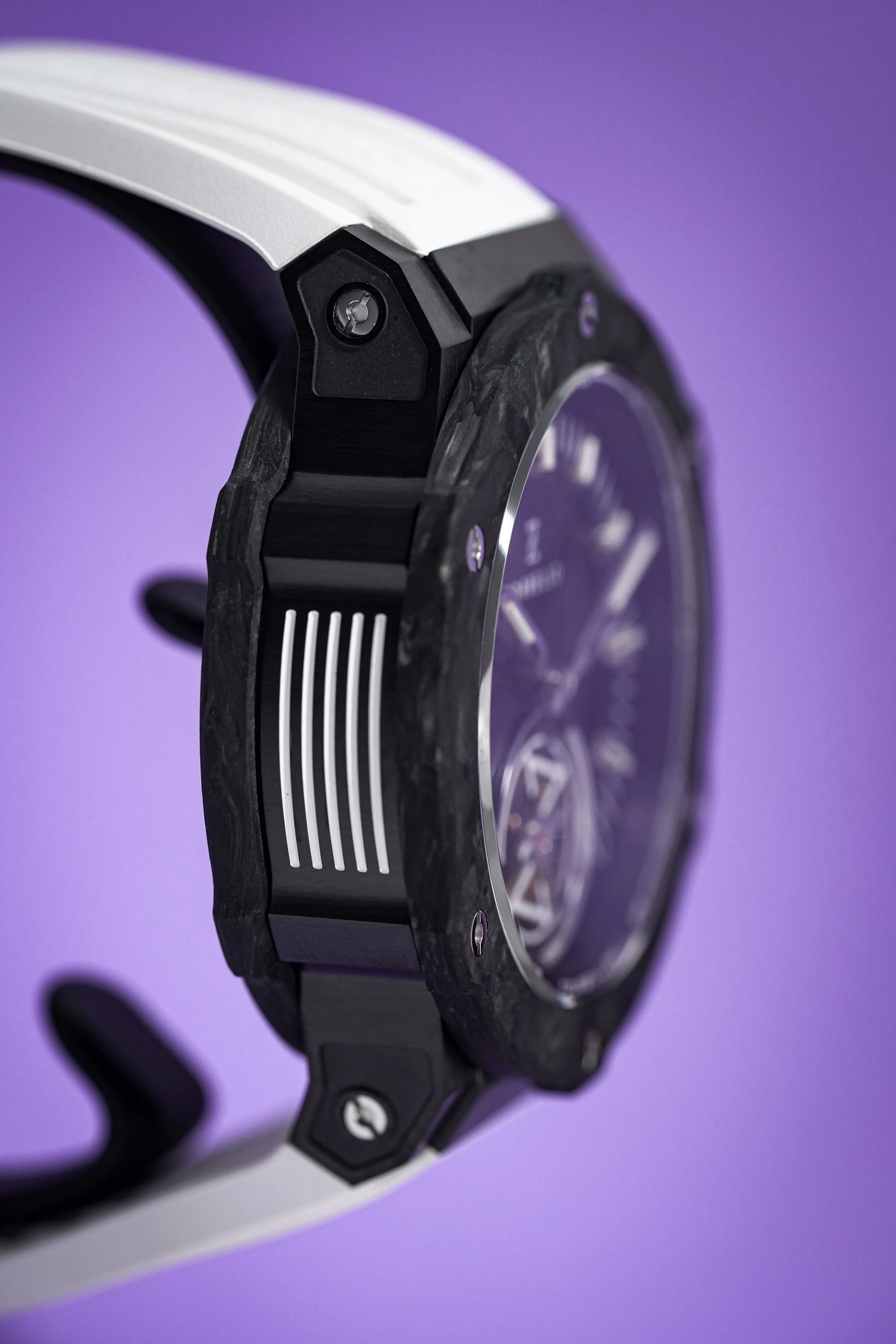 Zorbello Watch T2 Tourbillon White Tritium Tubes ZBAC002 *Free Watch Winder*