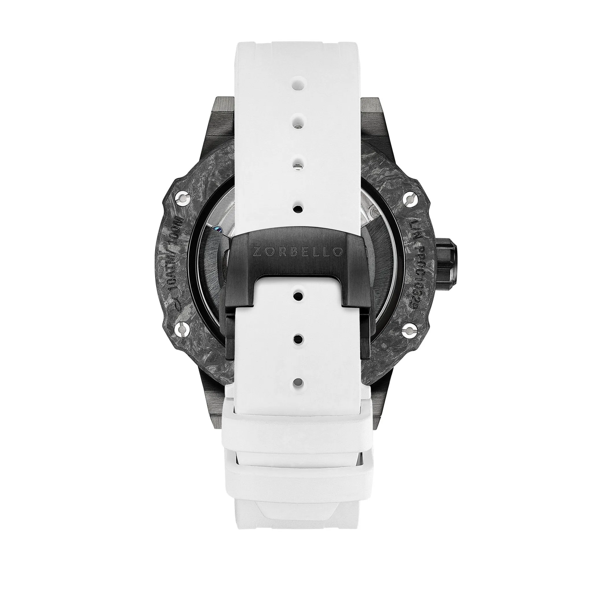 Zorbello Watch T2 Tourbillon White Tritium Tubes ZBAC002 *Free Watch Winder*