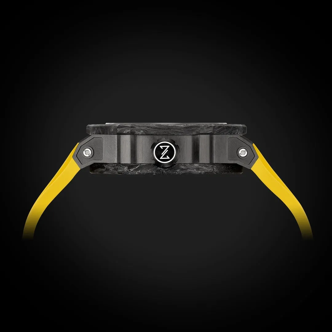 Zorbello Watch T3 Tourbillon Yellow Super-Luminova® Tritium ZBAD003 *Free Watch Winder*